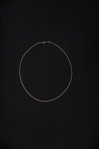 Silver 930 curb chain necklace