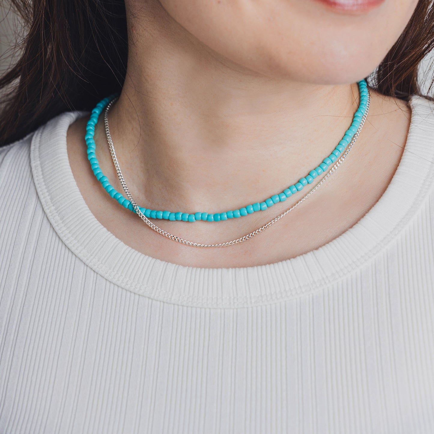 Silver 950 Curb Chain Necklace